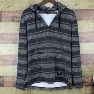 Crooks & Castles boho hooded striped pullover